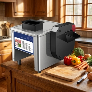 Machine à couper les légumes, industrielle, commerciale, automatique, en acier inoxydable, trancheuse, hachoir, coupe-dés, pommes <span class=keywords><strong>de</strong></span> <span class=keywords><strong>terre</strong></span>, oignons, carottes, gingembre - Product Image 4