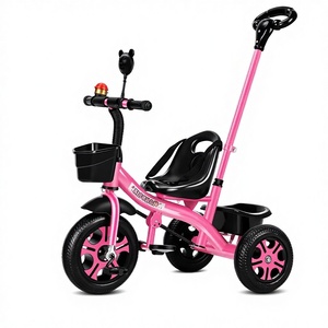 <span class=keywords><strong>Tricycle</strong></span> 2-en-1 populaire <span class=keywords><strong>pour</strong></span> enfants avec poignée de poussée amovible et paniers de rangement doubles, <span class=keywords><strong>pour</strong></span> les enfants de <span class=keywords><strong>18</strong></span> <span class=keywords><strong>mois</strong></span> à 6 ans, <span class=keywords><strong>pour</strong></span> jouer - Product Image 1