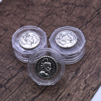 Boîte à chapelet miniature en plastique Santiago 1,8x3,6cm avec pièce métallique, emballage cadeau, boîte à bijoux, ensemble cadeau de tourisme culturel