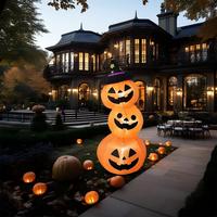 LUYI Citrouille gonflable d'Halloween de 1,8 m, idéale pour les fêtes de famille en Halloween