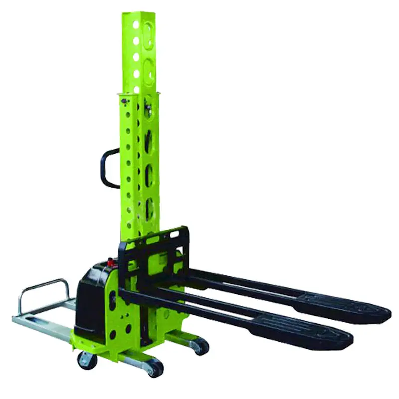 High Quality 0.5ton Semi Electric Portable Self Loading Pallet Stacker