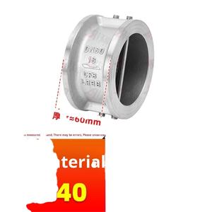 คู่มือ H76W-16P วาล์วตรวจสอบแบบสองทางแบบฝาพับคู่แบบแมนนวลแคลมป์ผีเสื้อสเตนเลส304 DN50 80สำหรับน้ำและน้ำมัน - Product Image 6