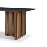 Table à manger en bois de noyer, style moderne minimaliste, nouveau style chinois, meubles de salle à manger