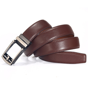 Cinturón de Cuero Dividido para Hombre con Hebilla Automática de Trinquete, Correa de Cintura de Cuero Genuino para Vestir o Uso Casual - Product Image 2