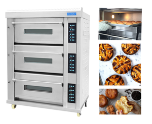 HOMAT Ready To Ship 3Decks 6Trays High Quality Commercial Bread And Cake Electric Baking Oven - Product Image 5