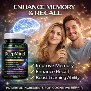 Capsules Nootropiques DeepMind Neuro Repair Crinière de Lion Phosphatidylsérine Safran Mémoire Concentration Humeur OEM - Product Image 2