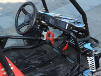 Kart à pédales 2024, tout nouveau, 4 roues, 125cc, 2 places, mini buggy en acier et plastique ABS, capacité de charge de 200 kg