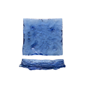 Piatto in Vetro <span class=keywords><strong>Azzurra</strong></span> Lavorato a Mano 15 x 14 cm per Ristoranti, Catering, Forniture Alberghiere, Vendita all'Ingrosso - Product Image 1
