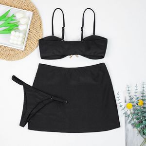 Set Bikini brasiliano Sexy estate 2025 per <span class=keywords><strong>donna</strong></span> con cinturino rimovibile 3 pezzi con stella del <span class=keywords><strong>mare</strong></span> <span class=keywords><strong>perizoma</strong></span> + Mini costume <span class=keywords><strong>da</strong></span> bagno - Product Image 6