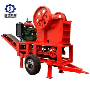 Điện thoại di động Đá Vàng quặng Máy Nghiền DIESEL Máy Nghiền hàm sử dụng rộng rãi mô hình sử dụng nhà máy nghiền đá nhỏ