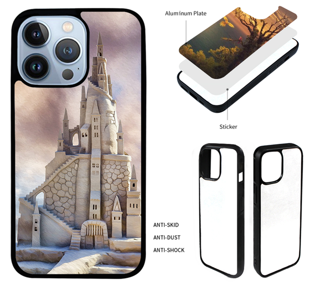 For iphone 13 Pro Cute Designer 2d Sublimation Phone case Anti Gravity Cell Phone Case for iphone 11 and 12 Series Tpu+pc clear