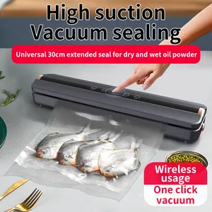 Automatic Electric LCD Display Wireless Charging Food Preservation Sealing Machine Household Use Battery Powered