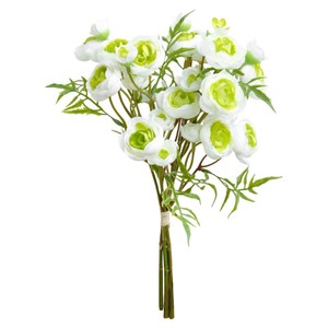 <b>Artificial</b> Flower <b>Bouquet</b> 5 Stems Small Camellia Lotus High Simulation Wedding Decoration White Champagne Pink Rose Red - Product Image 5