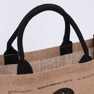 <span class=keywords><strong>Sac</strong></span> de shopping pliable en <span class=keywords><strong>jute</strong></span> écologique <span class=keywords><strong>personnalisé</strong></span> en gros avec votre logo - Product Image 2