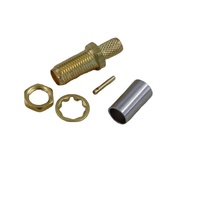 Connecteur coaxial RF SMA femelle à sertir pour câble coaxial LMR195, 50 ohms, pour équipement de test et de mesure