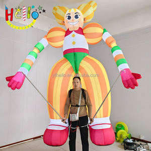 Al Aire Libre calle inflable desfile disfraz circo rendimiento Color inflable caminar payaso marioneta - Product Image 1