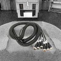 5M câble télescopique fronde 4 broches caméra Flex Aviation spirale Extension M12 tête de véhicule remorque fil cuivre Contact puissance