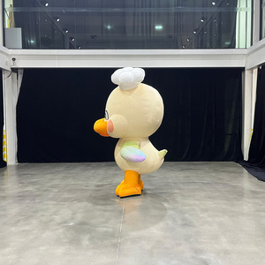 Costume gonflable personnalisé de mascotte <span class=keywords><strong>canard</strong></span>, costume gonflable de mascotte marchante de 2m, costumes gonflables publicitaires de <span class=keywords><strong>canard</strong></span> pour adultes - Product Image 3