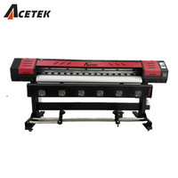 Impresora de Inyección de Tinta Eco Solvente Automática Acetek de 1.8m con Cabezal de Impresión XP600/I3200 para Pancartas Flexibles para Publicidad Interior/Exterior