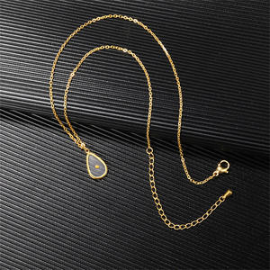 Collier ovale tendance en acier inoxydable plaqué or véritable avec graines de moutarde, bijou personnalisé d'encouragement et de foi, résistant au ternissement - Product Image 4