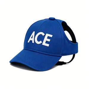 Adjustable Dog Baseball Cap with Curved Back Design and ACE Letter Embroidery Outdoor Pet Sun <b>Hat</b> for Small Medium Dogs - Product Image 4