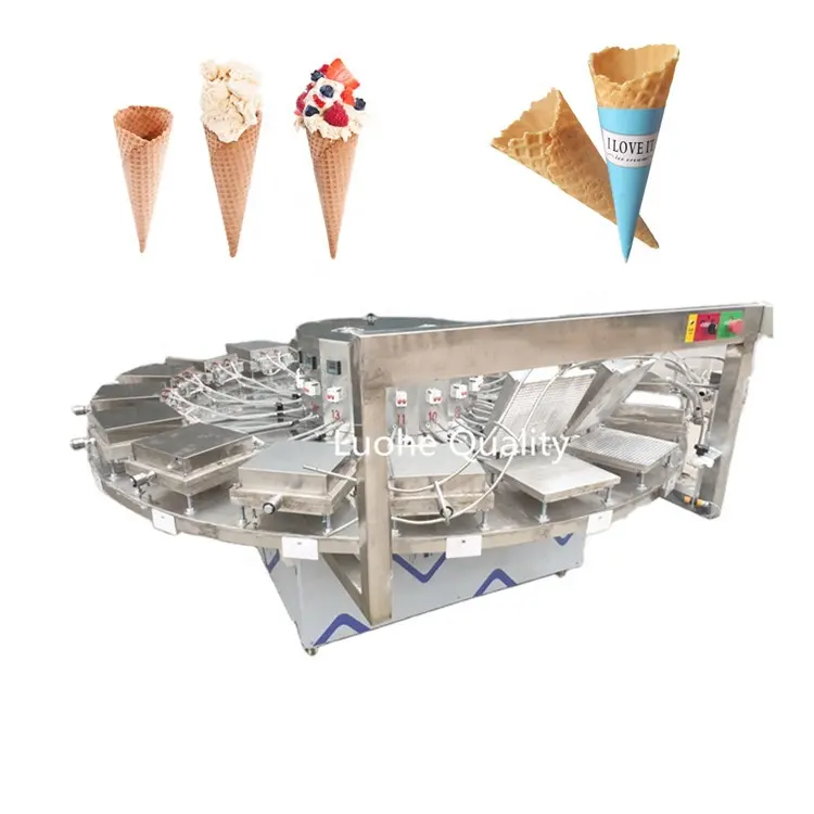 Ice Cream Cone Wafer Biscuit Mesin Telur Otomatis Roll Membuat Mesin/Komersial Wafer Tongkat Membuat Mesin