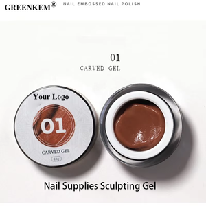 12 colores 5D Nail Art Carving <span class=keywords><strong>Gel</strong></span> 10G tarro colores sólidos pintura UV LED polaco arte diseño uñas suministros esculpir <span class=keywords><strong>Gel</strong></span> - Product Image 6