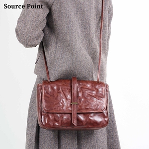 Nuova Collezione di Borse a Tracolla Vintage in Pelle Conciata al Vegetale con Cinghia Regolabile per il Tempo Libero e il Pendolarismo - Product Image 2