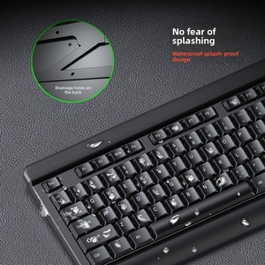 INPHIC V580 Wired Keyboard <b>Mouse</b> Set Silent Waterproof Matte Backlit Customization Supported for Office Home Laptop Desktop <b>USB</b> - Product Image 3
