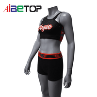 Vente en gros bas quantité minimale de commande pom-pom girl pratique porter femmes débardeur pom girl uniforme adulte sport soutien-gorge Shorts