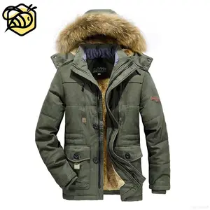 Jaqueta masculina corta-vento para inverno, casaco de lã para homens, plus size, 2022