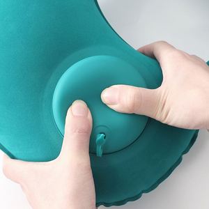 Xdh439 <b>U</b> <b>Shape</b> Neck Cushion Automatic Air Inflatable Compress Ring <b>Pillow</b> for Airplane Car Outdoor Travel - Product Image 3