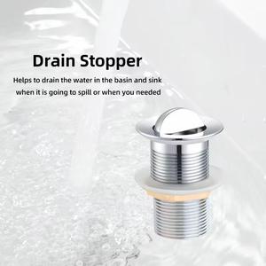 <span class=keywords><strong>Bonde</strong></span> de lavabo <span class=keywords><strong>en</strong></span> acier inoxydable argentée, pivotante, sans trop-plein - Product Image 6