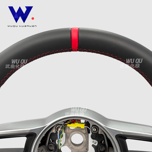 Volante de Cuero de Alta Calidad para Porsche Cayenne, Boxster, Cayman 987, Panamera 718, 911, 997, 985, 981 Mk2, <span class=keywords><strong>Macan</strong></span> 718, 970, 958 - Product Image 2