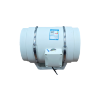 Ventilateur de cuisine portable BIOTE à conduit carré 70 mm 110-240 V 50/60 Hz, ventilateur de conduit en plastique pour la ventilation, OEM/ODM pris en charge