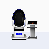 Fauteuil VR 9D à faible investissement, cinéma à siège unique, mouvement dynamique, réalité virtuelle, fauteuil œuf 9D