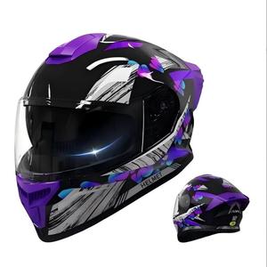 Casco de Motocicleta de Cobertura Completa, Protector de Barbilla Extraíble, Forro Transpirable, Estructura Ligera, Tallas Variadas - Product Image 6