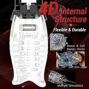 電動男性用オナニーカップ回転式男性用マスターベーター男性用バイブレーションオナニー玩具 - Product Image 4