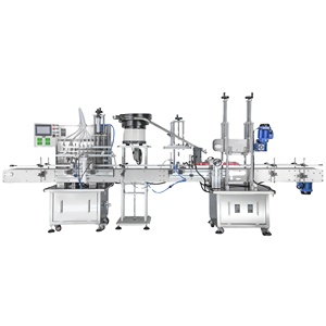 Línea de Llenado y Tapado con Bomba Magnética Certificada por CE y FDA, con Alimentador Vibratorio, Sistema Automático de Embotellado de Salsa de Soya, Aceite y Perfume - Product Image 1