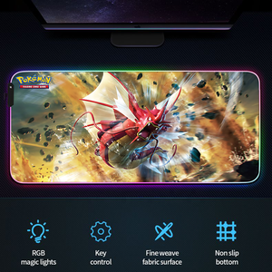 Alfombrilla <span class=keywords><strong>de</strong></span> Ratón para Juegos con Retroiluminación <span class=keywords><strong>de</strong></span> Pokémon, Kawaii, Antideslizante, Accesorios para Juegos, Alfombrilla <span class=keywords><strong>de</strong></span> Escritorio Grande <span class=keywords><strong>de</strong></span> Goma, Lindos Derivados <span class=keywords><strong>de</strong></span> Anime para Gamers - Product Image 2