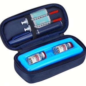For Bestseller Polyester Insulin Cooler Bag with Protective Ice Pack Portable Insulin Storage Case Medicine Refrigeration Box - Product Image 2