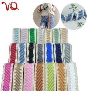 Cinturino 100% in poliestere 38mm Jacquard cinghia di trasporto multicolore cinturino per animali domestici cintura per fotocamera - Product Image 1