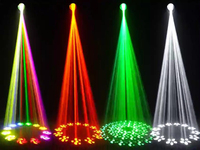 Nouveauté : Lumière mobile à faisceau 380W, LED RGBW, anneau 17R Sharpy, éclairage de scène, 2 prismes, 14 couleurs, 4 gobos en verre, DJ Disco DMX