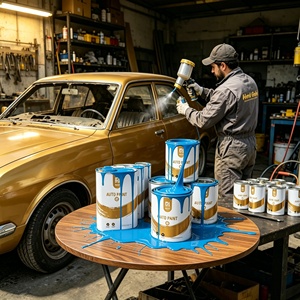 <span class=keywords><strong>Peinture</strong></span> automobile acrylique liquide écologique sur mesure, tons pastel, séchage rapide, fourniture directe d'usine - Product Image 2