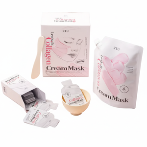 ZTU Leeds-Fit Collagen Cream Mask 20-Servings Good Quality Firmness/Glow Facial Masks - Product Image 2