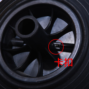 Roue Asahi Hiro avec pneu plein pour poubelle 240L 100L 120L – Pièces de rechange - Product Image 1