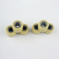 Set Pulley Roller Berbobot Inti Besi PA66 Kustom Baru 18*14mm untuk Sepeda Motor Skuter GY6-125 K44 Rongfafs