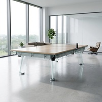 Table de billard très vendue avec plateau en bois pour tennis de table, table de billard en verre 7ft 8ft 9ft, table de billard moderne de luxe pour club de billard et hôtel