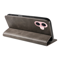 Funda Tipo Cartera de Cuero PU Premium para iPhone 16 - Funda con Soporte para Teléfono, Ranuras para Tarjetas, Cierre Magnético y Carcasa Antigolpes