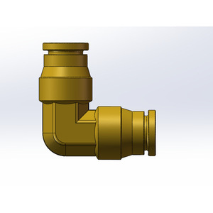 Xiangjia Machinery 90 Degree Elbow Brass Fitting DOT Push In Union For Pneumatics And Truck Industry - Product Image 3